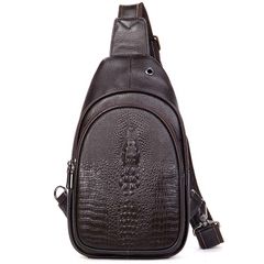 [Order] Túi đeo trước ngực, túi đeo chéo nam da thật CEC224