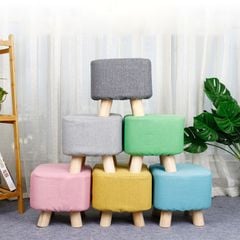 [Order] Ghế vuông gỗ nguyên khối cho trẻ em