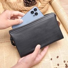[Order] Ví nam cầm tay - túi clutch da bò thật CEC188