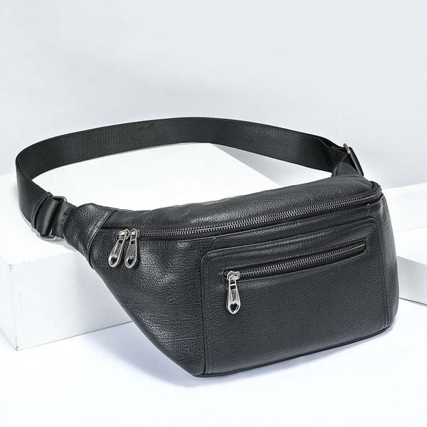 [Order] Túi đeo trước ngực, túi đeo bụng da thật CEC220
