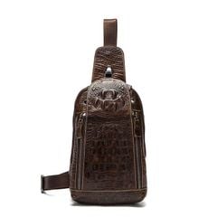 [Order] Túi đeo trước ngực, túi đeo chéo nam da thật CEC210