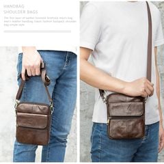 [Order] Túi đeo chéo nam da bò thật lớp 1 CEC010