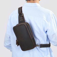 [Order] Túi đeo chéo nam sang trọng từ da ngựa điên CEC100