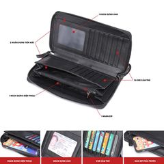 [Order] Ví da cầm tay, ví dài nam da bò thật lớp 1 CEC172