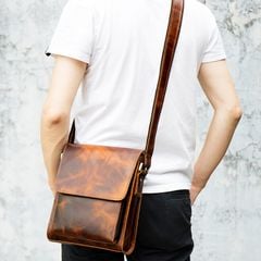 [Order] Túi đeo chéo nam, túi đựng ipad da ngựa điên CEC076