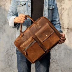 [Order] Cặp da nam công sở, cặp đựng laptop da thật CEC154