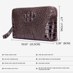 [Order] Ví da nam cao cấp, ví dài da thật vân cá sấu CEC182