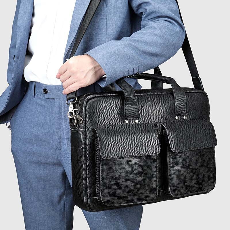 [Order] Cặp da nam công sở, cặp đựng laptop 15.6