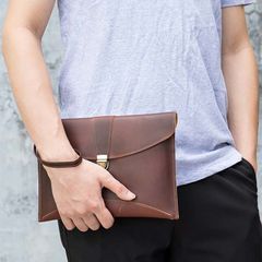 [Order] Ví da cầm tay, túi clutch nam da bò thật CEC187
