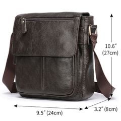 [Order] Túi đeo chéo nam, túi đựng ipad da bò thật lớp 1 CEC065