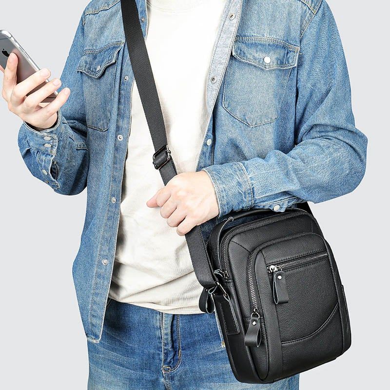[Order] Túi đeo chéo nam da thật, túi đựng ipad CEC034