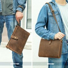 [Order] Túi đeo chéo nam da ngựa điên cao cấp CEC094