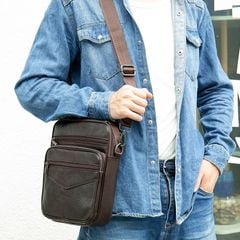 [Order] Túi đeo chéo nam da bò thật lớp 1 - CEC013