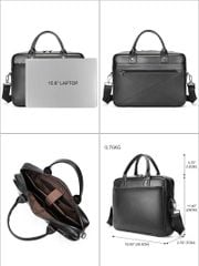 [Order] Cặp da công sở, cặp đựng laptop nam từ da bò thật lớp 1 CEC114