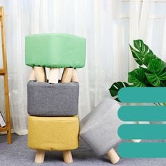 [Order] Ghế vuông gỗ nguyên khối cho trẻ em