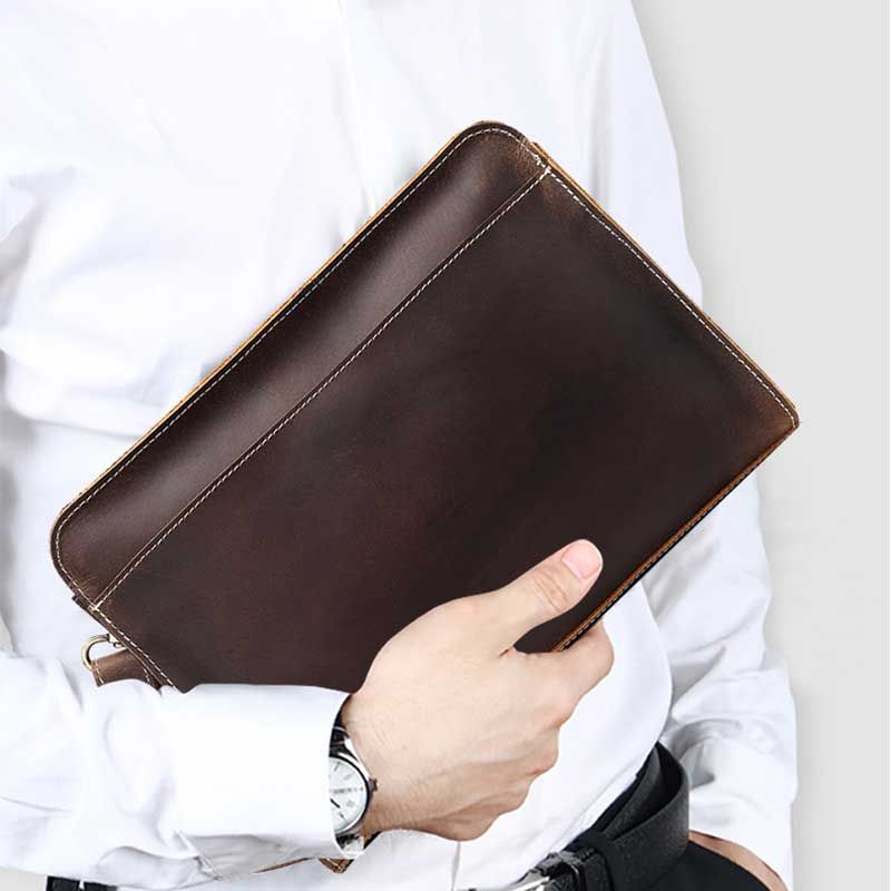 Ví nam cầm tay, ví dài da thật CEC263