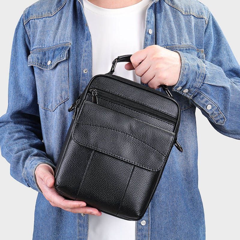 [Order] Túi đeo chéo nam, túi đựng ipad da bò thật CEC022
