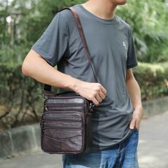 [Order] Túi đeo chéo nam da bò thật lớp 1 CEC011