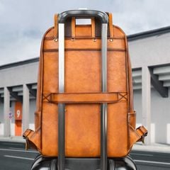 Balo da thật đựng laptop 15.6