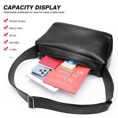 [Order] Túi đeo chéo da mềm, túi đựng ipad da thật CEC115