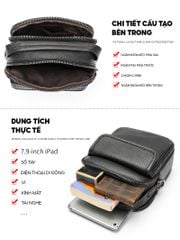 [Order] Túi đeo chéo nam da bò thật, túi đựng ipad CEC043