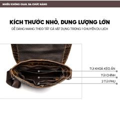 [Order] Túi đeo chéo nam, túi xách nam cao cấp đựng ipad da thật CEC069