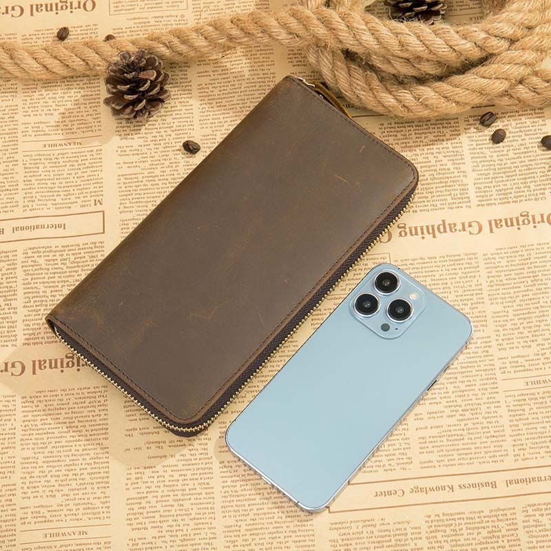 [Order] Ví nam cầm tay, ví dài da thật CEC184