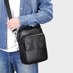 [Order] Túi đeo chéo nam, túi đựng ipad da bò thật CEC021