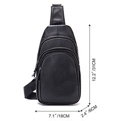 [Order] Túi đeo chéo ngực nam da thật CEC035