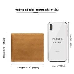 Ví nam nhỏ gọn, ví da bò thật CEC260