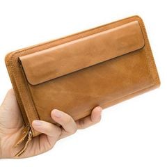 [Order] Ví da nam cầm tay, ví dài nam da thật CEC158