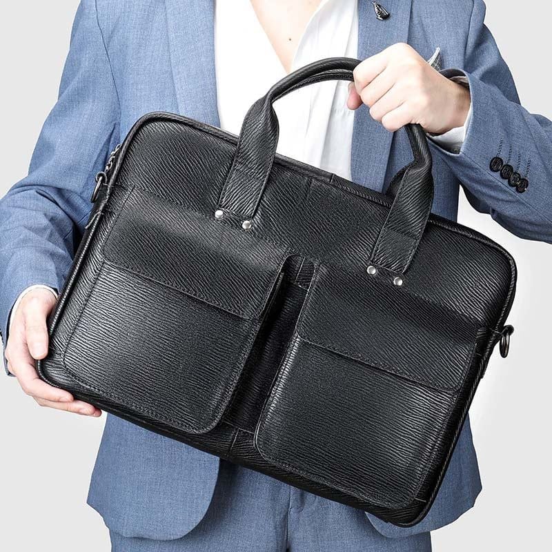[Order] Cặp da nam công sở, cặp đựng laptop 15.6