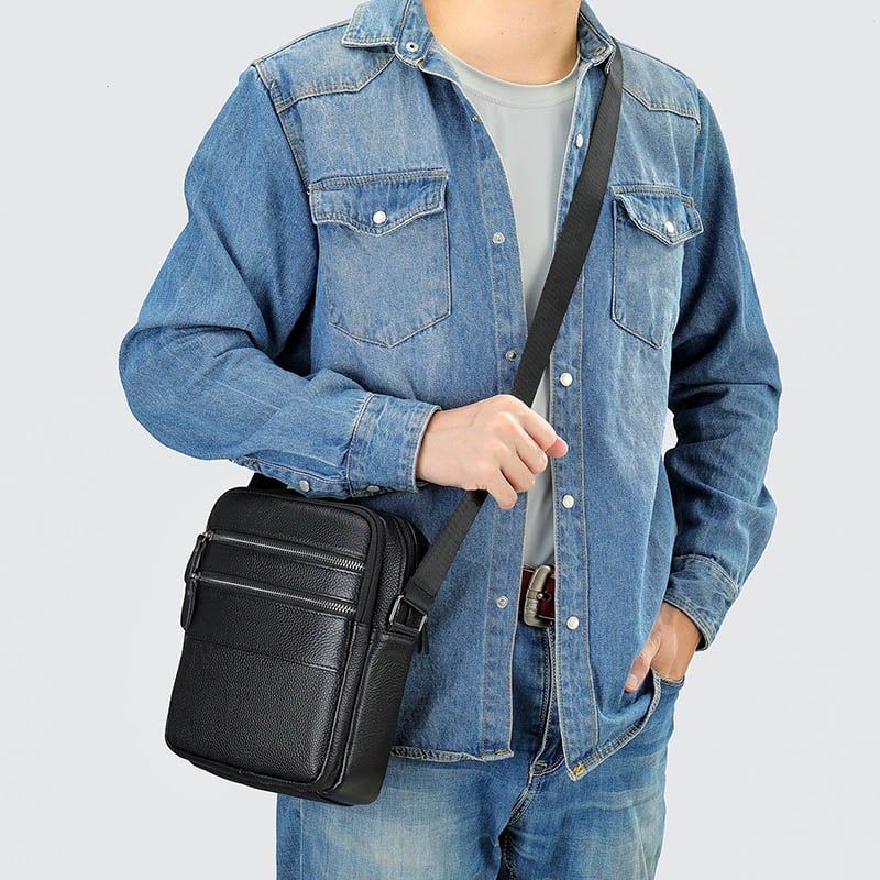 [Order] Túi đeo chéo nam da thật, túi đựng ipad mini CEC016