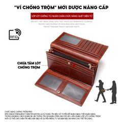 [Order] Ví da nữ classic, ví da thật cầm tay CEC159