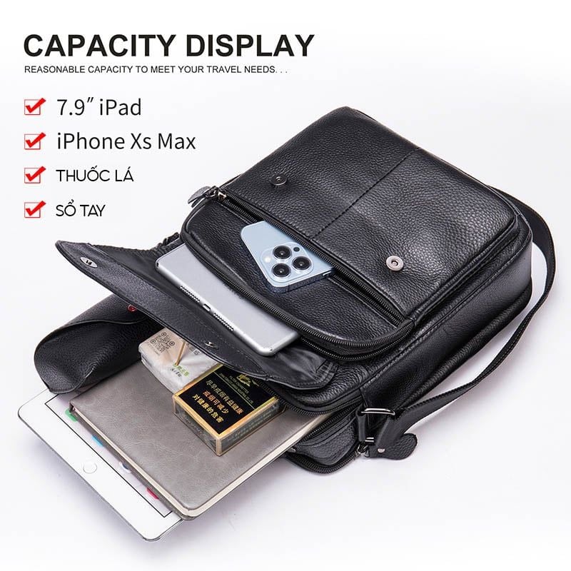 [Order] Túi xách nam da thật, túi đựng ipad CEC053