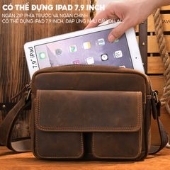 [Order] Túi xách nam da ngựa điên, túi đựng ipad CEC120