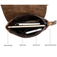 [Order] Túi đeo chéo nam da thật họa tiết da cá sấu CEC033