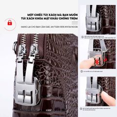 [Order] Ví da nam cao cấp, ví dài da thật vân cá sấu CEC182