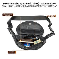 [Order] Túi đeo trước ngực da bò thật lớp 1 CEC084