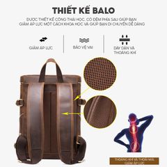 Balo da ngựa điên, balo đựng laptop CEC277