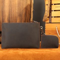 [Order] Ví da nam cao cấp, túi clutch da sáp ngựa điên CEC192