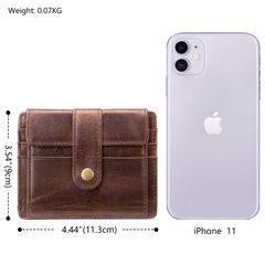 Ví nam nhỏ gọn da bò thật CEC270