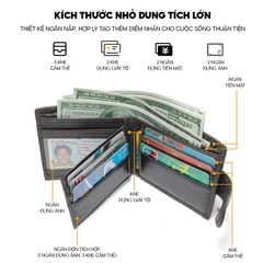 [Order] Ví da thật, ví nam nhỏ gọn thương hiệu Marrant CEC175