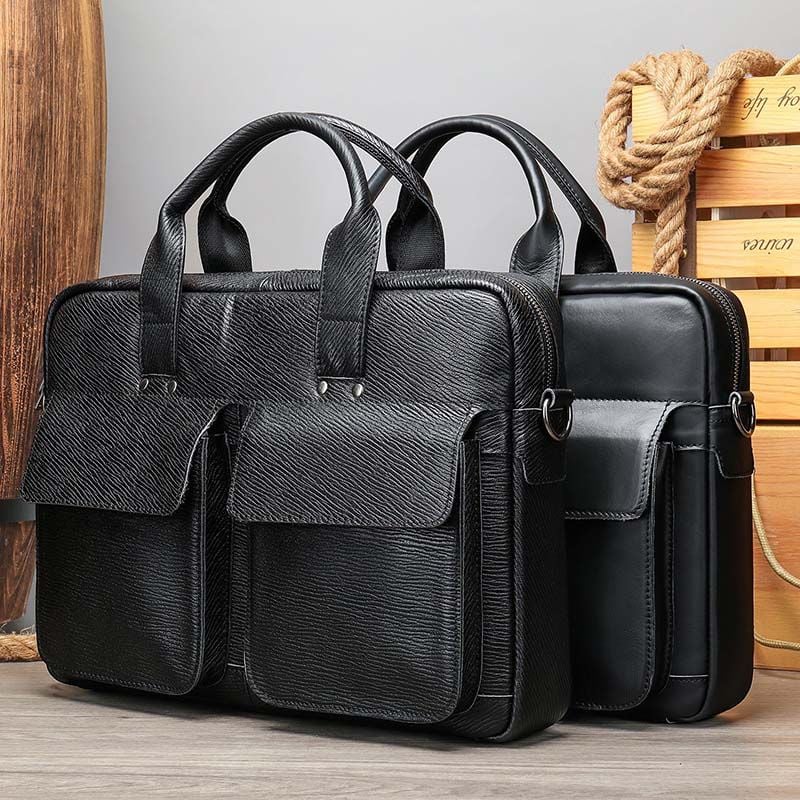 [Order] Cặp da nam công sở, cặp đựng laptop 15.6