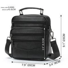 [Order] Túi đeo chéo nam da bò thật lớp 1 CEC011