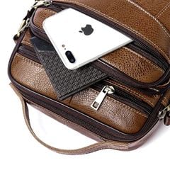 [Order] Túi đeo chéo nam da thật phong cách Retro CEC018