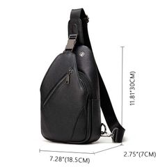 [Order] Túi đeo trước ngực nam da thật CEC238
