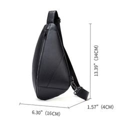 [Order] Túi đeo trước ngực nam da bò thật lớp 1 CEC066