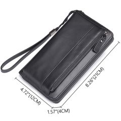 [Order] Ví da cầm tay, ví dài nam da bò thật lớp 1 CEC172