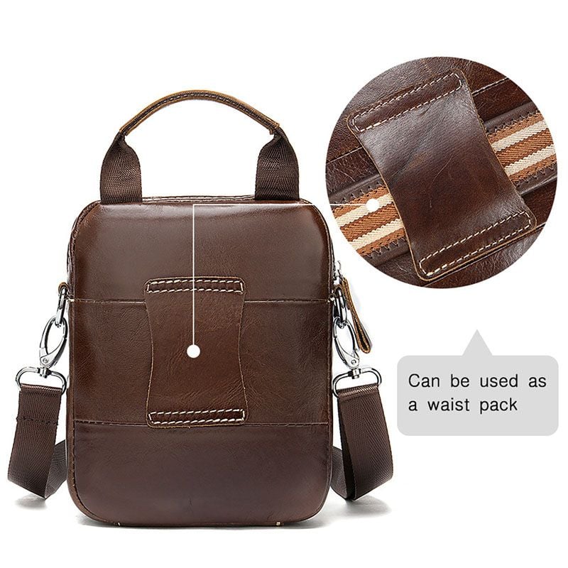 [Order] Túi đeo chéo, đeo thắt lưng nam da thật CEC038